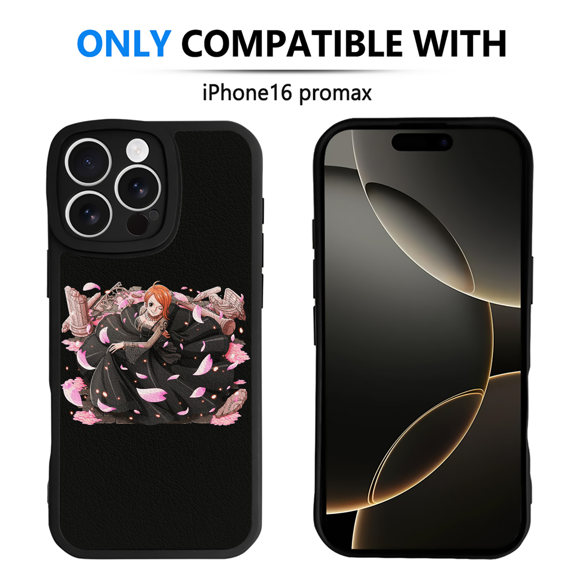 （画像用） ワンピース ナミ ONE PIECE Nami 【iPhone 16シリーズ対応】シリコンスマホケース（レザー調） 材質：シリコン